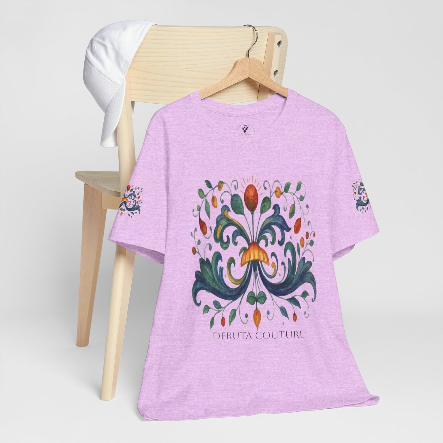 DERUTA COUTURE: Unisex Jersey Short Sleeve Tee Ricco Italia Design