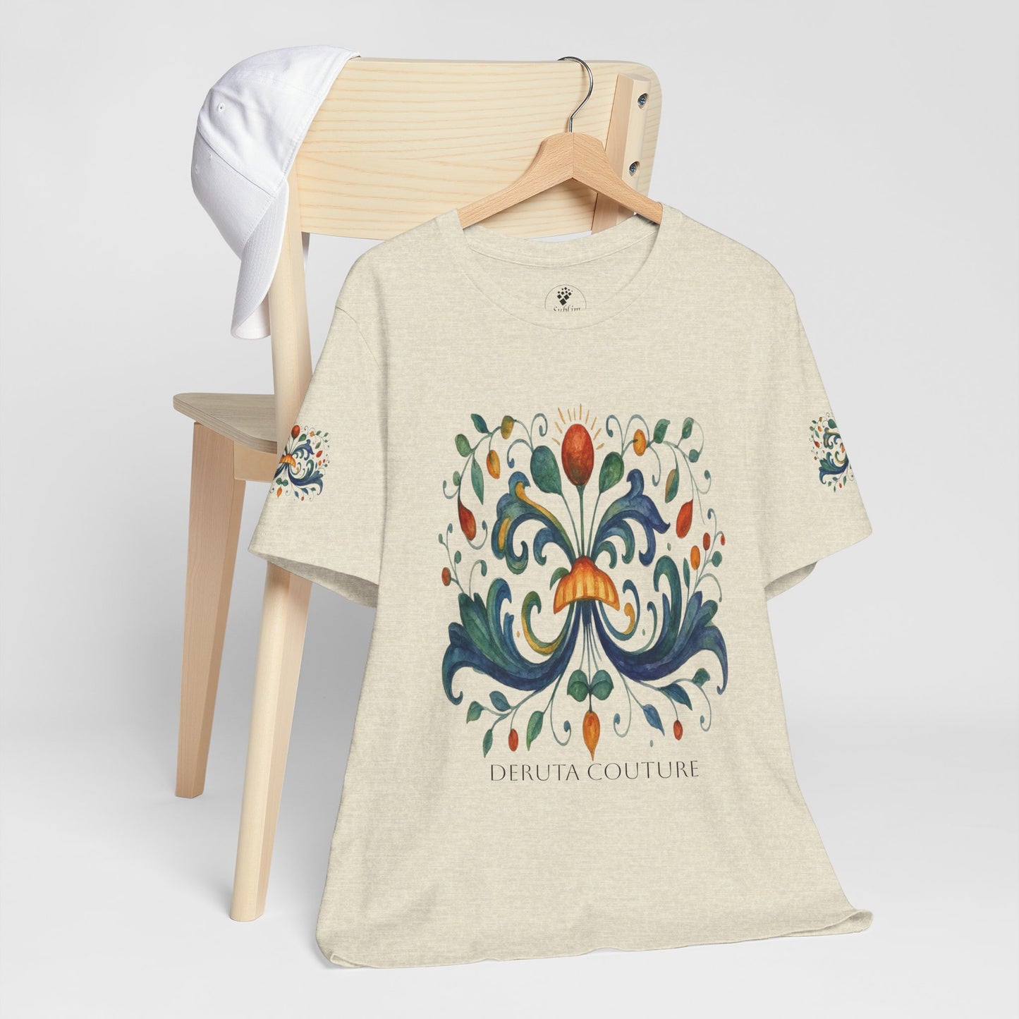 DERUTA COUTURE: Unisex Jersey Short Sleeve Tee Ricco Italia Design