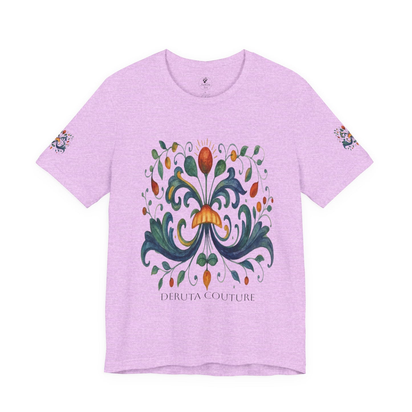 DERUTA COUTURE: Unisex Jersey Short Sleeve Tee Ricco Italia Design