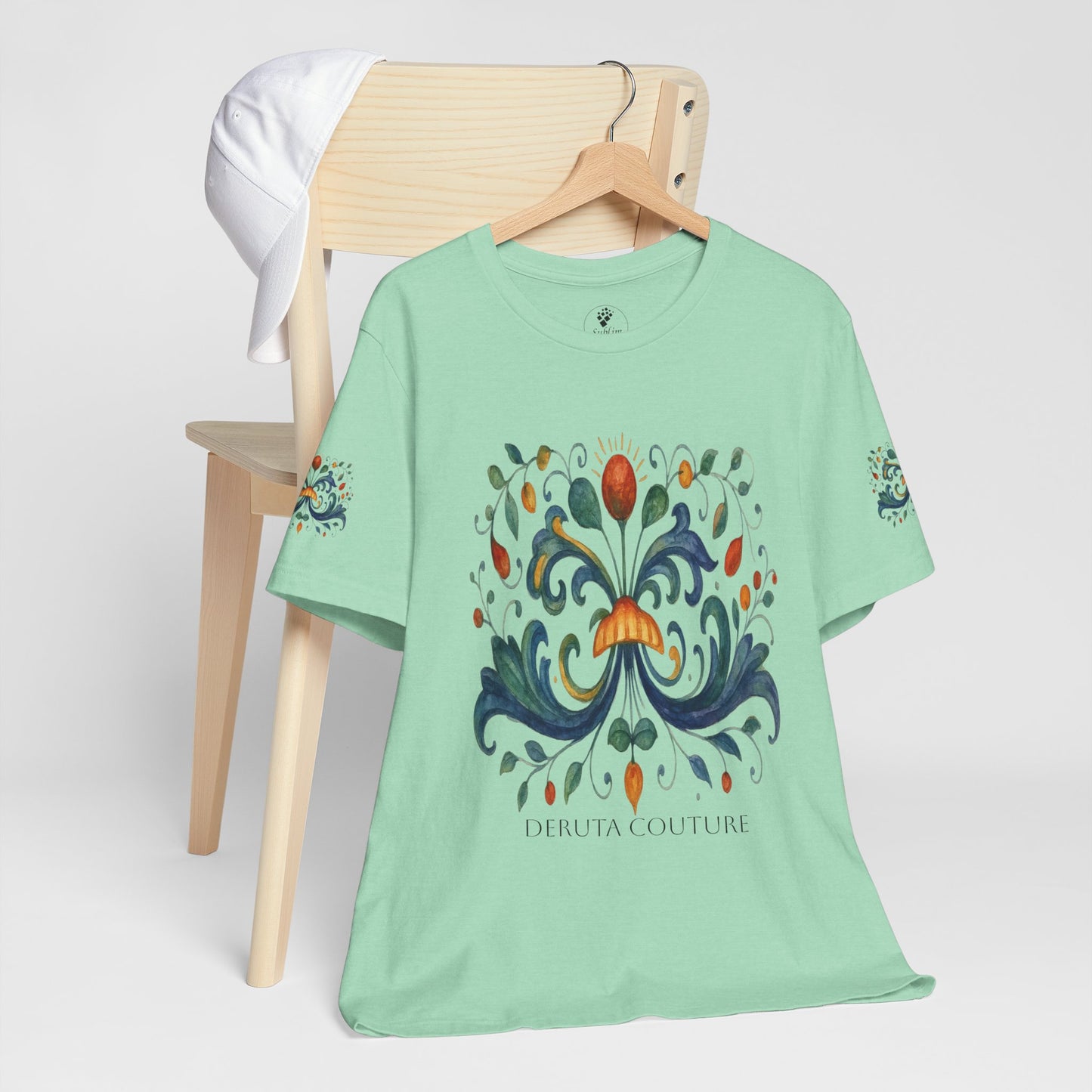 DERUTA COUTURE: Unisex Jersey Short Sleeve Tee Ricco Italia Design