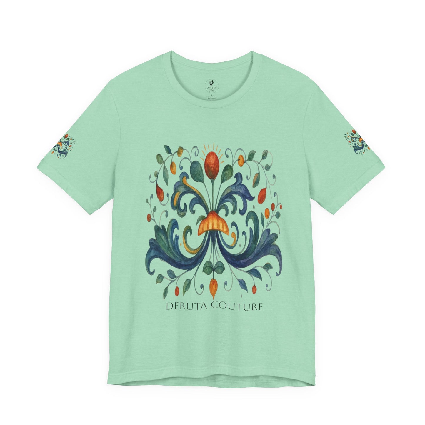 DERUTA COUTURE: Unisex Jersey Short Sleeve Tee Ricco Italia Design