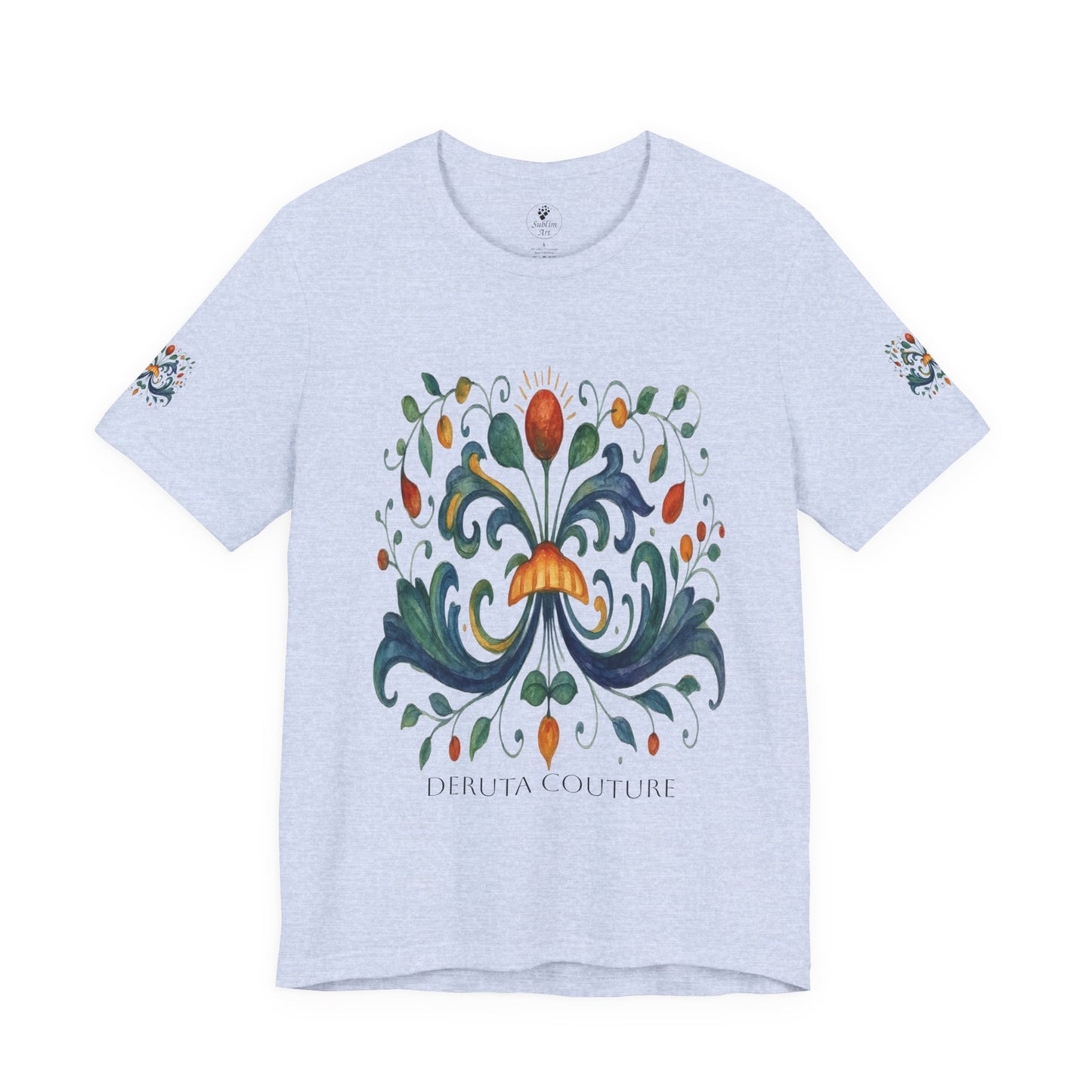 DERUTA COUTURE: Unisex Jersey Short Sleeve Tee Ricco Italia Design