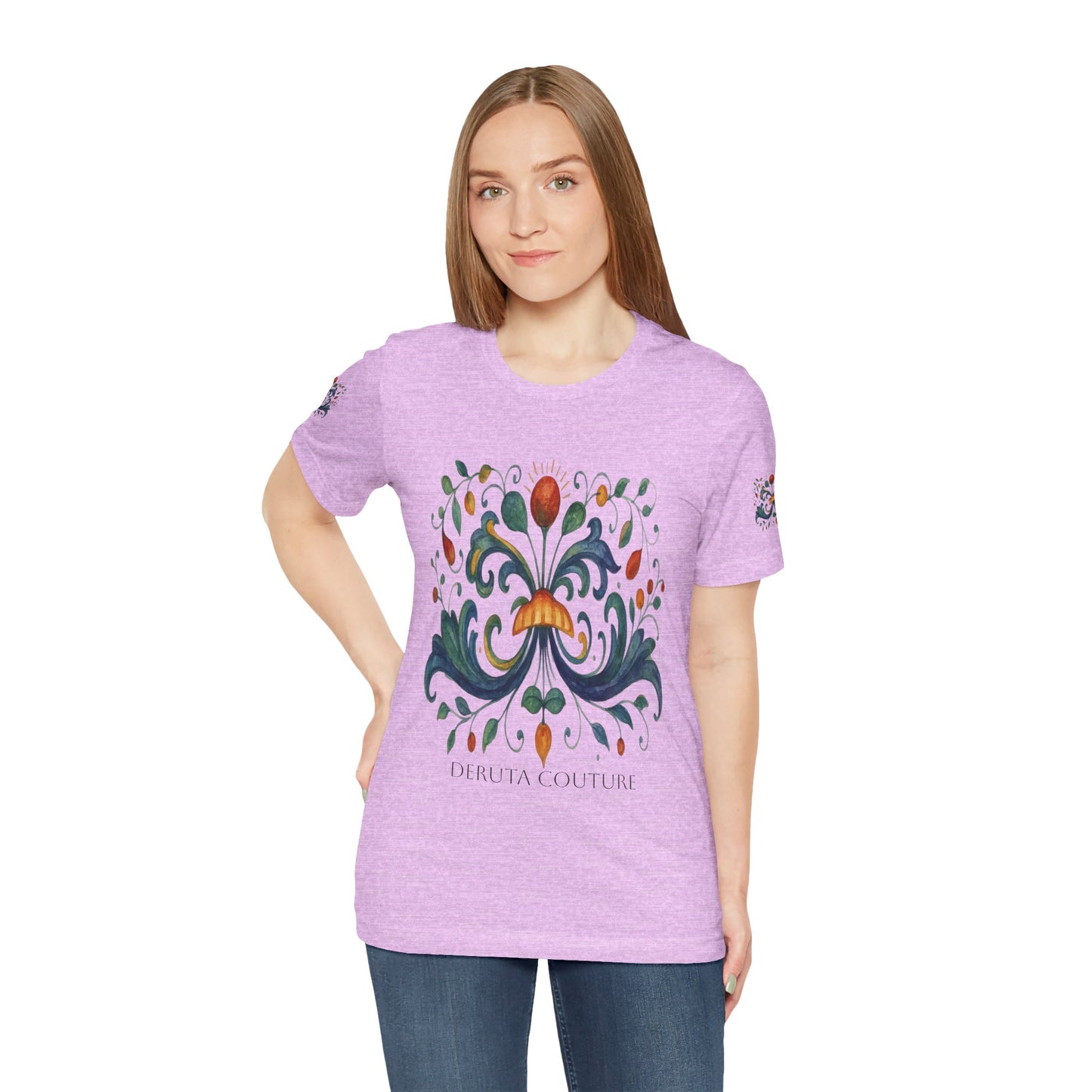 DERUTA COUTURE: Unisex Jersey Short Sleeve Tee Ricco Italia Design