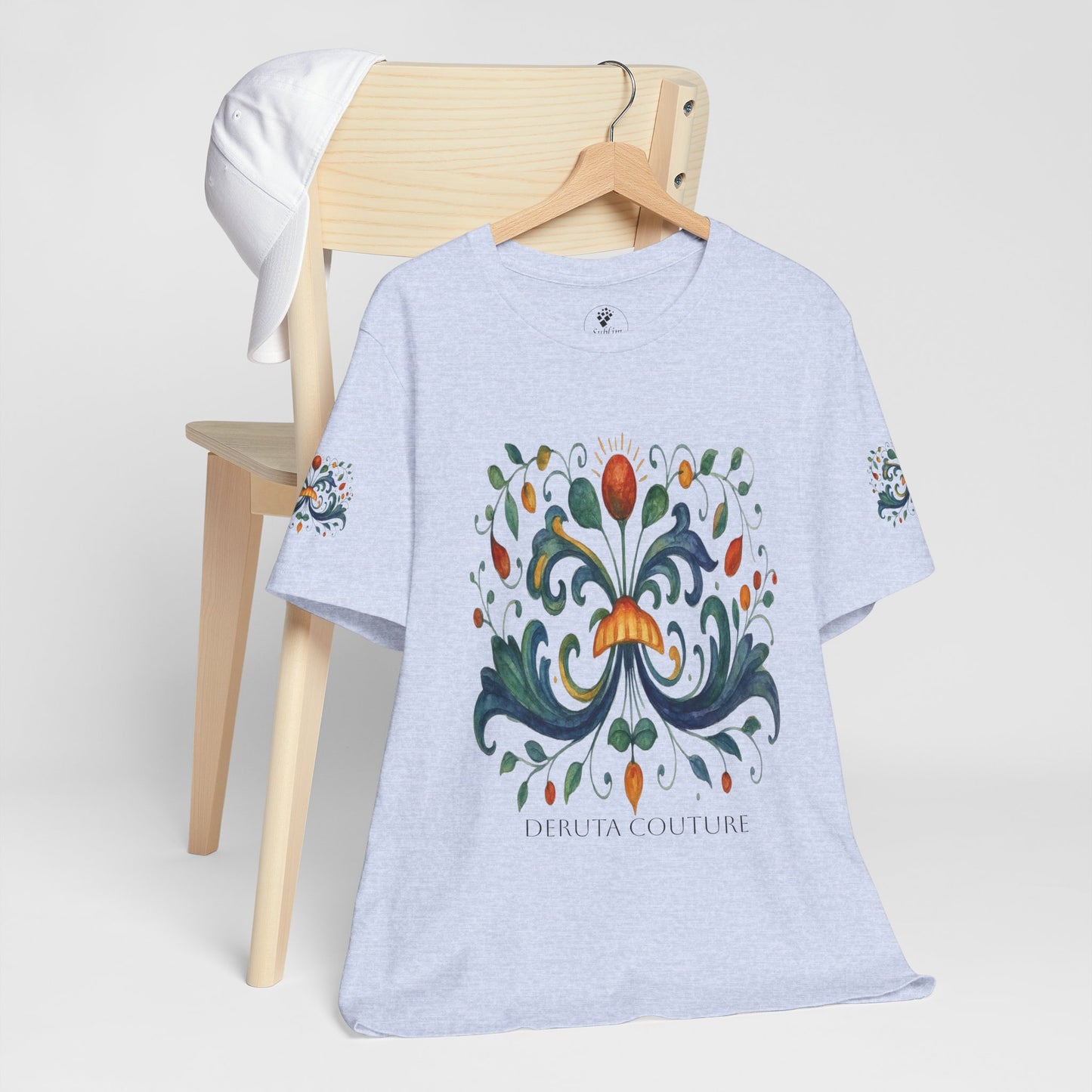 DERUTA COUTURE: Unisex Jersey Short Sleeve Tee Ricco Italia Design