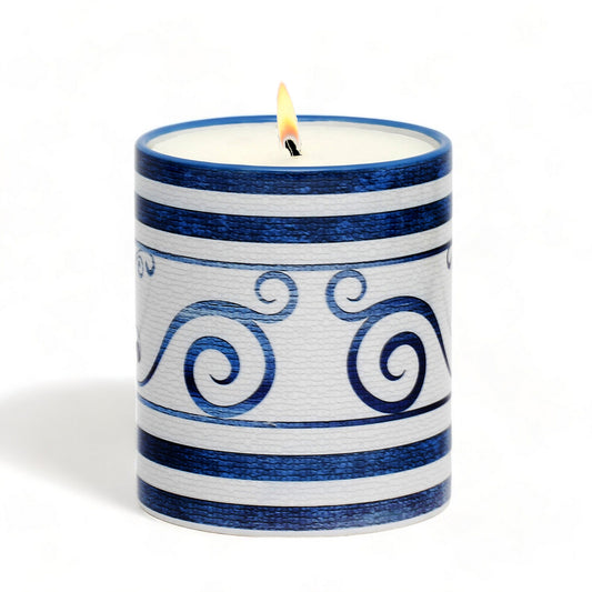 SUBLIMART: Ricco Italia Candle Light Blue Design by Mario Bruno (Design 6409)