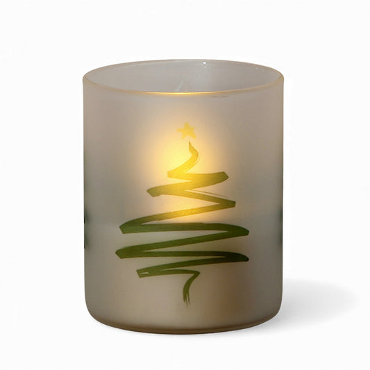 SUBLIMART: Christmas - Soy Wax Glass Candle – Minimalist Modern Design