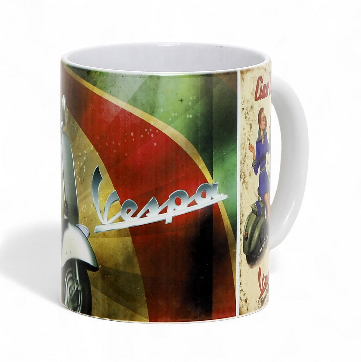 SUBLIMART: Bella Italia - Mug featuring Italian vintage posters (Vespa, Ciao Bella)