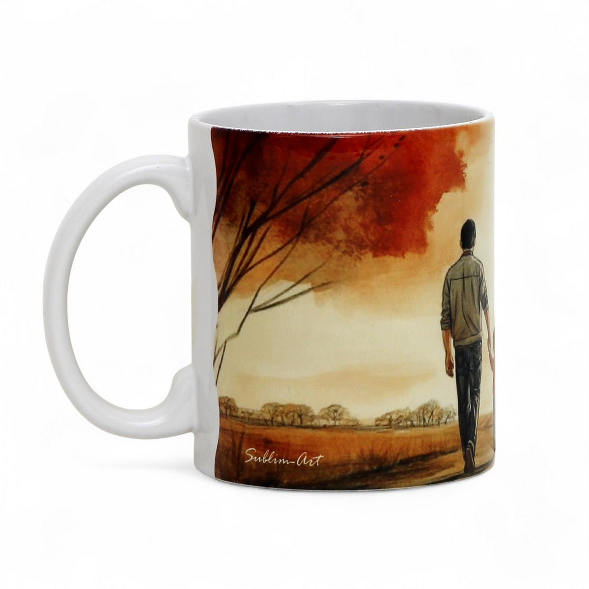SUBLIMART: Father's Day Mug with BOY "Wherever I go... You're always my hero!" Gift for Dad by RC Designs