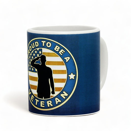 SUBLIMART: Veteran - Mug 'Proud to be a Veteran' (Design #04B)