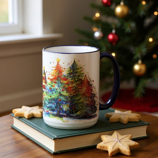 SUBLIMART: Magical Christmas 15 Oz. Porcelain Tall Mug
