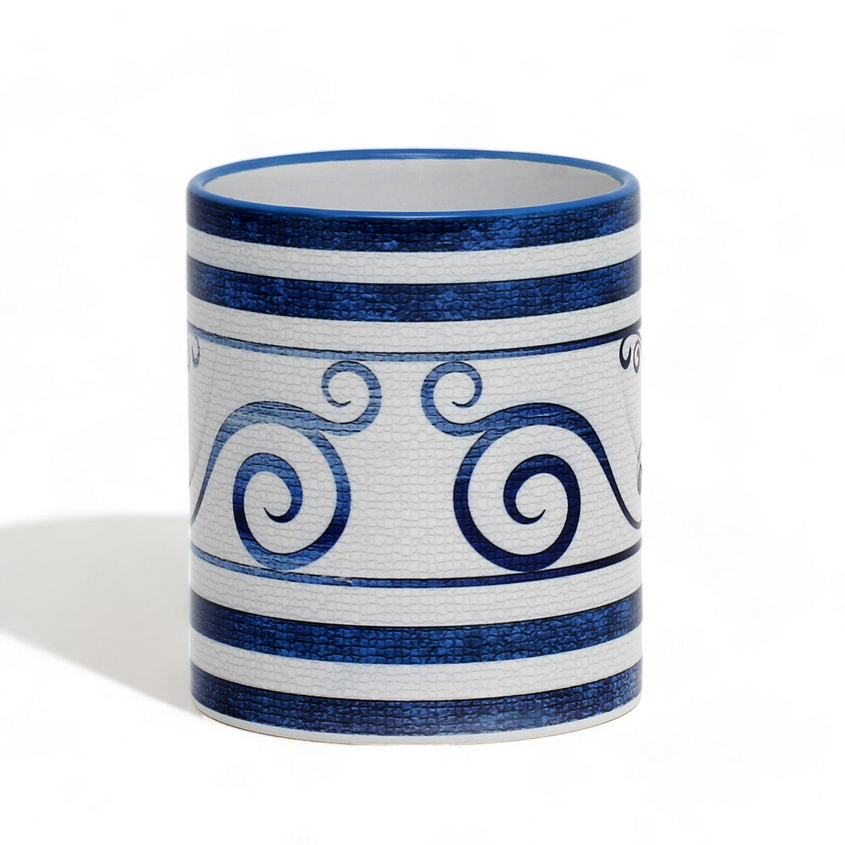 SUBLIMART: Ricco Italia Mug Light Blue Handle+Rim - by Mario Bruno (Design 6409)
