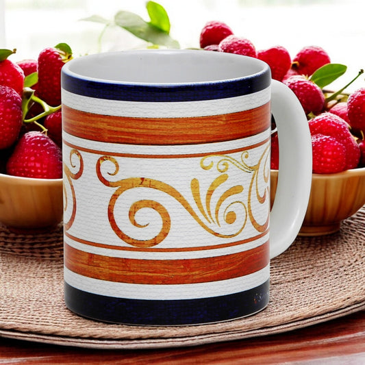RICCO ITALIA PALIO: SUBLIMART: Ricco Italia Mug White Handle+Rim - by Mario Bruno (Design 6416)