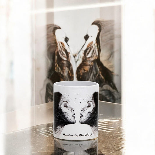 SUBLIMART: PASSIONE Ceramic Mug – "Passion in the Wind"