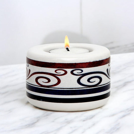 RICCO ITALIA PALIO: SUBLIMART: Ceramic Tealight in Mario Bruno Design #6395
