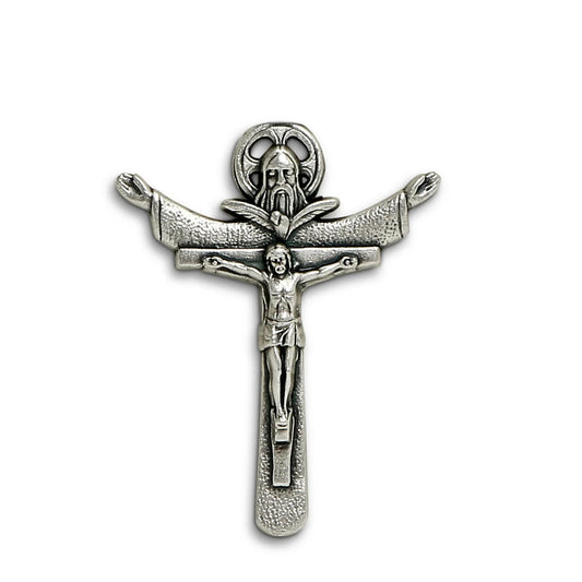 CHRISTIAN CANDLE: Deruta Ceramic Square with Crucifix Soy Wax Candle – 14 oz Deruta Catholic Gift