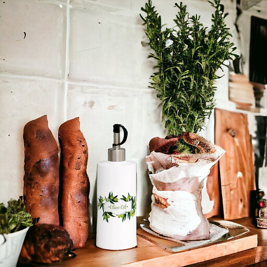 SUBLIMART: Olive Oil Straight Dispenser with screw-in pourer (Design 72)