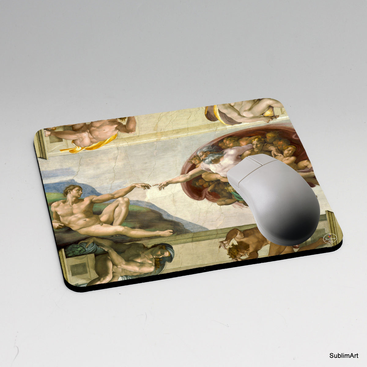 MOUSE PAD: Design Creation of Adam detail by Michelangelo Full