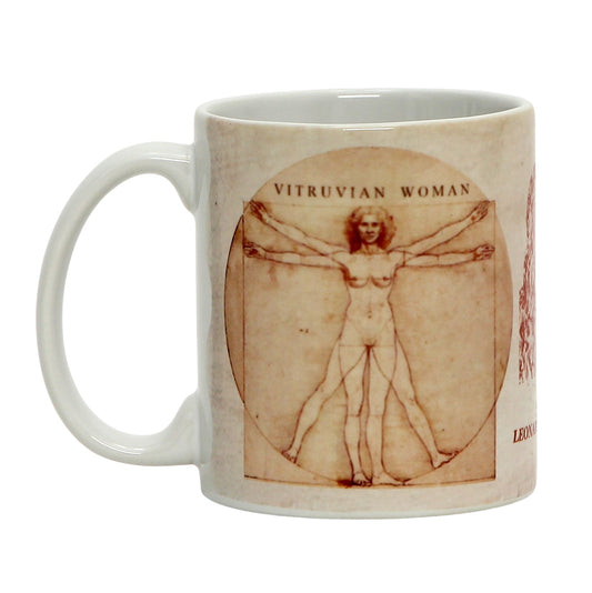 SUBLIMART: Affresco Mug - Vitruvian Man + Vitruvian Woman - Artistica.com