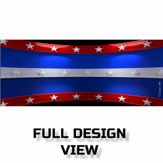 SUBLIMART: Patriotic Mug 'Star & Stripes' (Design 01) - Artistica.com