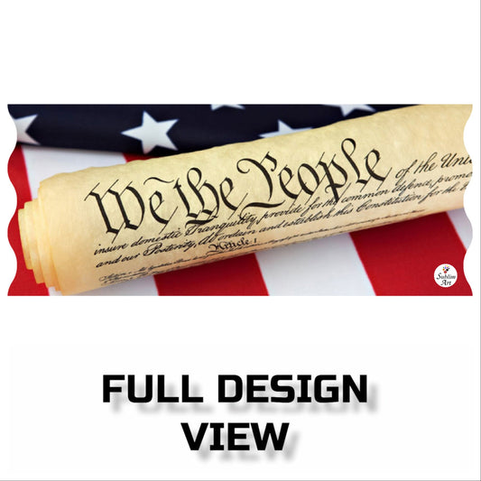 SUBLIMART: Patriotic Mug 'We The People' (Design 08) - Artistica.com