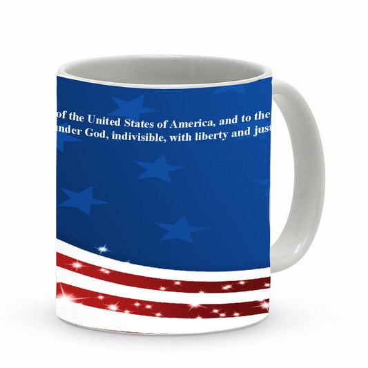 SUBLIMART: Patriotic Mug 'I pledge allegiance to the flag...' (Design 34)