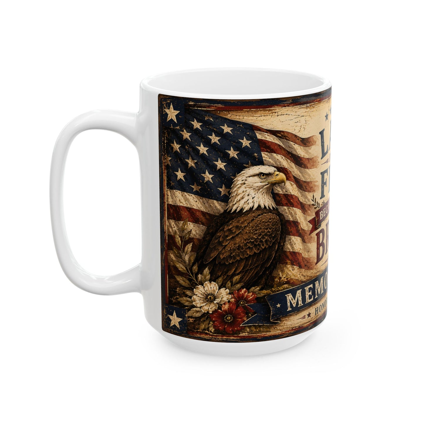 Memorial Day    Patriotic Tribute Patriotic Veteran Mug - Durable Sublimation Printed Ceramic Coffee Cup USA