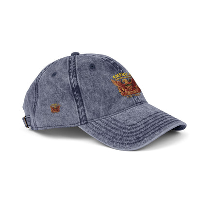 America 250 Anniversary Embroidered Cap — Vintage Patriotic Hat