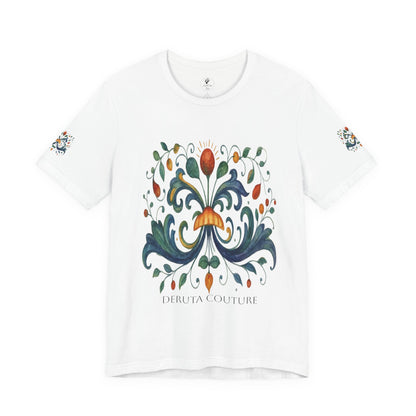 DERUTA COUTURE: Unisex Jersey Short Sleeve Tee Ricco Italia Design