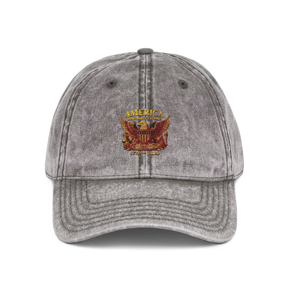 America 250 Anniversary Embroidered Cap — Vintage Patriotic Hat