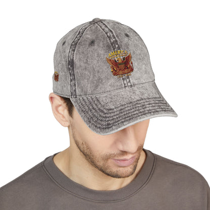 America 250 Anniversary Embroidered Cap — Vintage Patriotic Hat