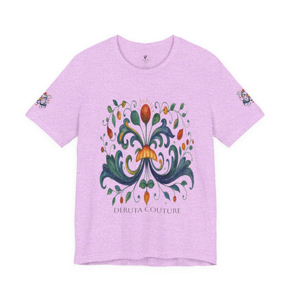 DERUTA COUTURE: Unisex Jersey Short Sleeve Tee Ricco Italia Design