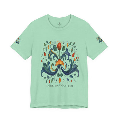 DERUTA COUTURE: Unisex Jersey Short Sleeve Tee Ricco Italia Design