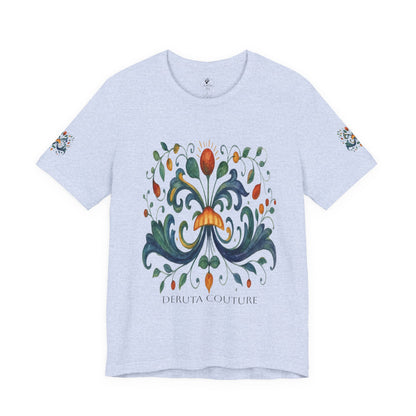 DERUTA COUTURE: Unisex Jersey Short Sleeve Tee Ricco Italia Design