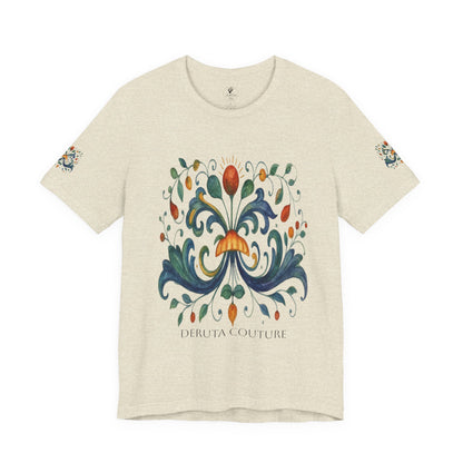 DERUTA COUTURE: Unisex Jersey Short Sleeve Tee Ricco Italia Design