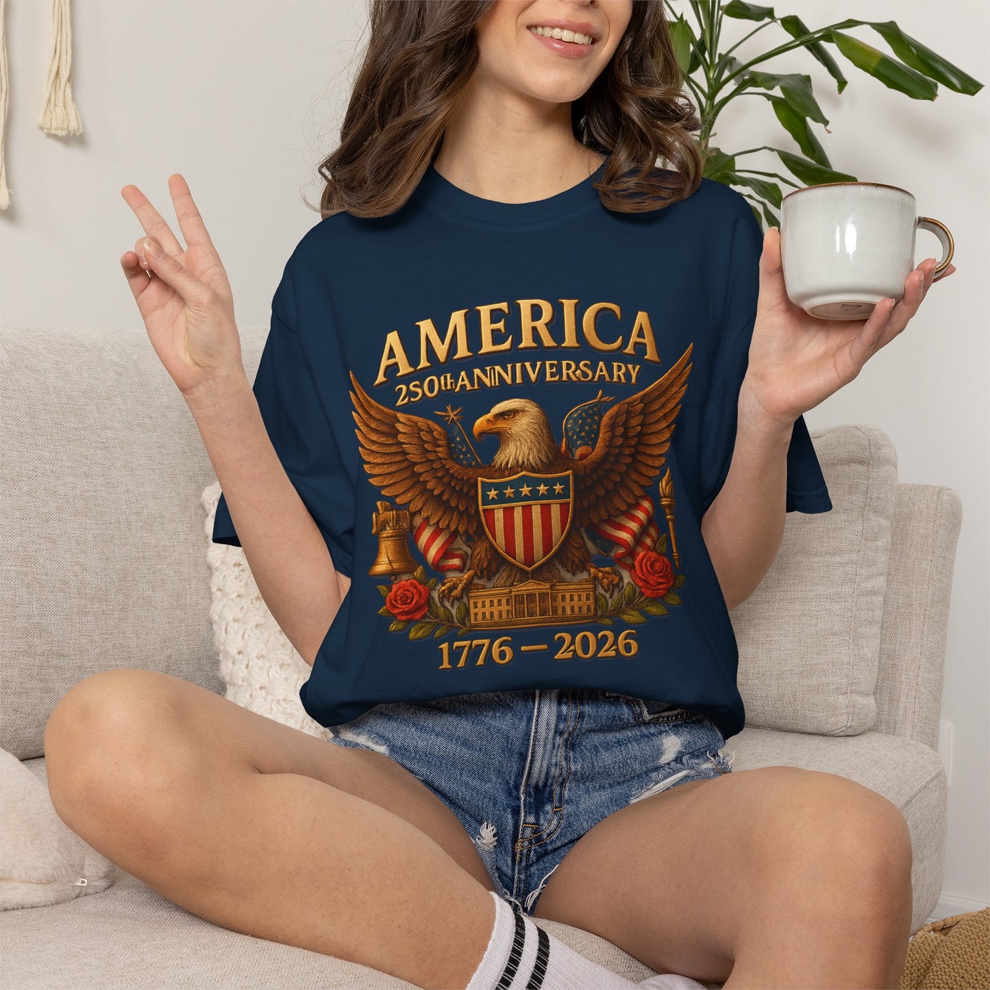 America 250th Anniversary Eagle T-Shirt — 1776–2026 Patriotic Tee