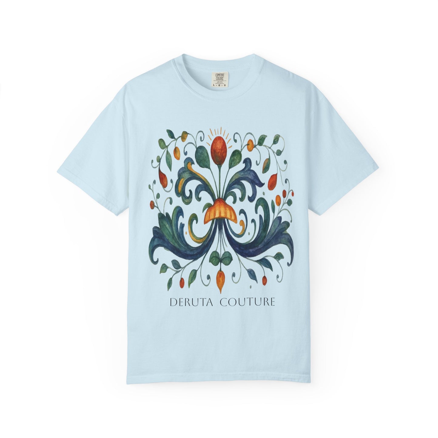 DERUTA COUTURE: Unisex Garment-Dyed T-shirt Ricco Italia Design