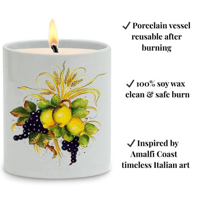 SUBLIMART: NEW! > Positano Porcelain Soy Wax Candle