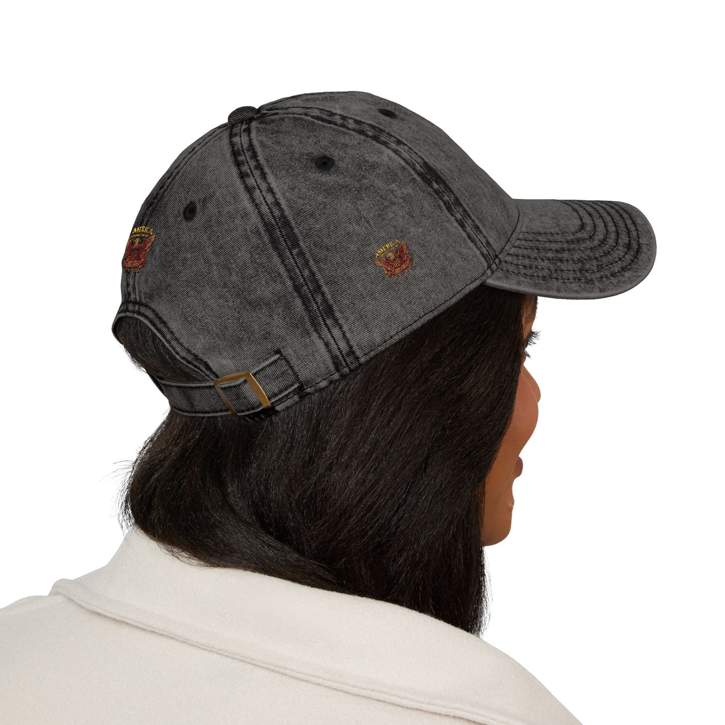 America 250 Anniversary Embroidered Cap — Vintage Patriotic Hat