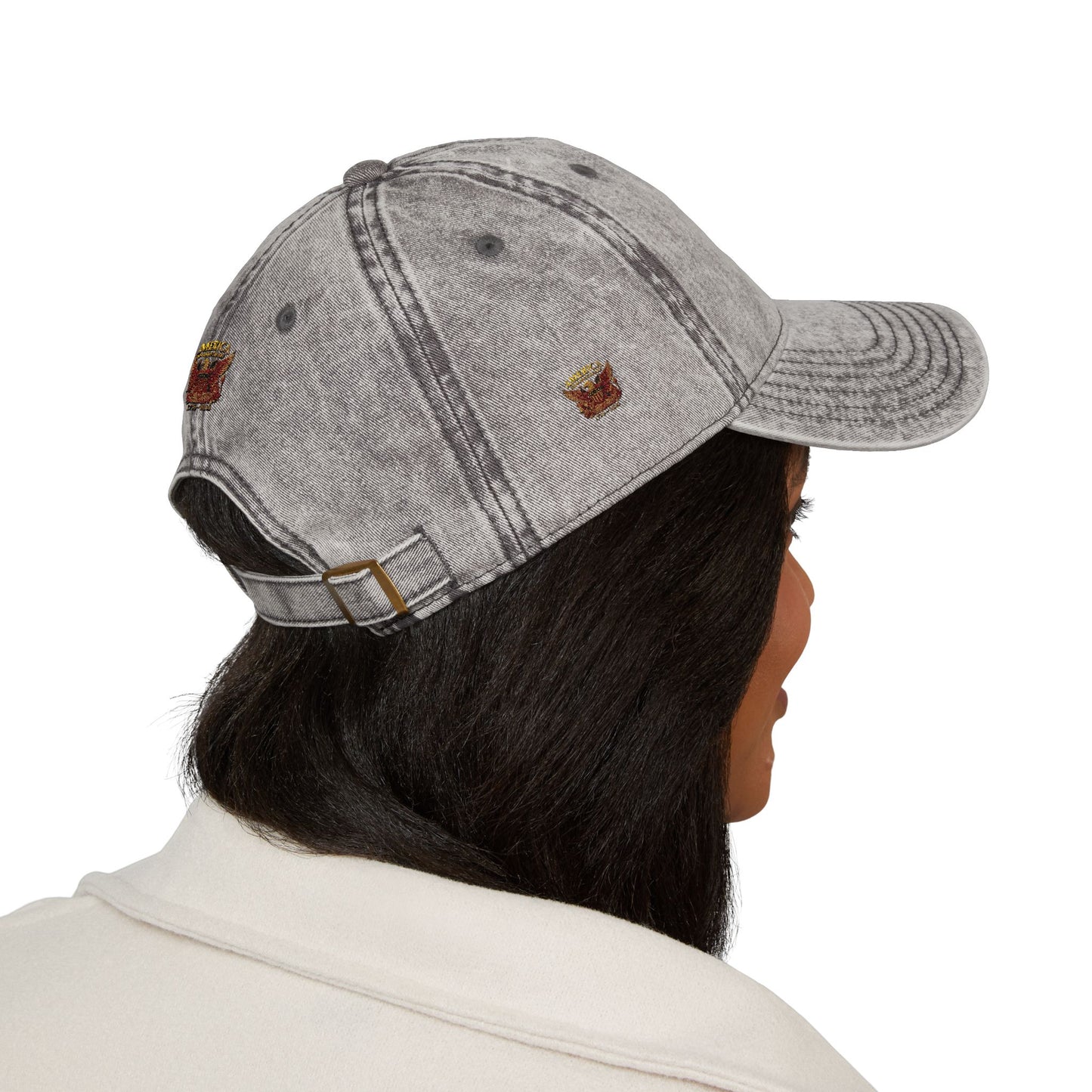 America 250 Anniversary Embroidered Cap — Vintage Patriotic Hat