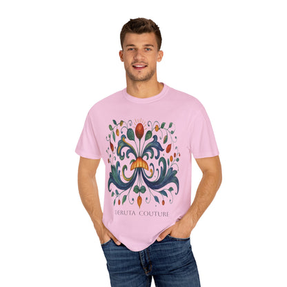 DERUTA COUTURE: Unisex Garment-Dyed T-shirt Ricco Italia Design