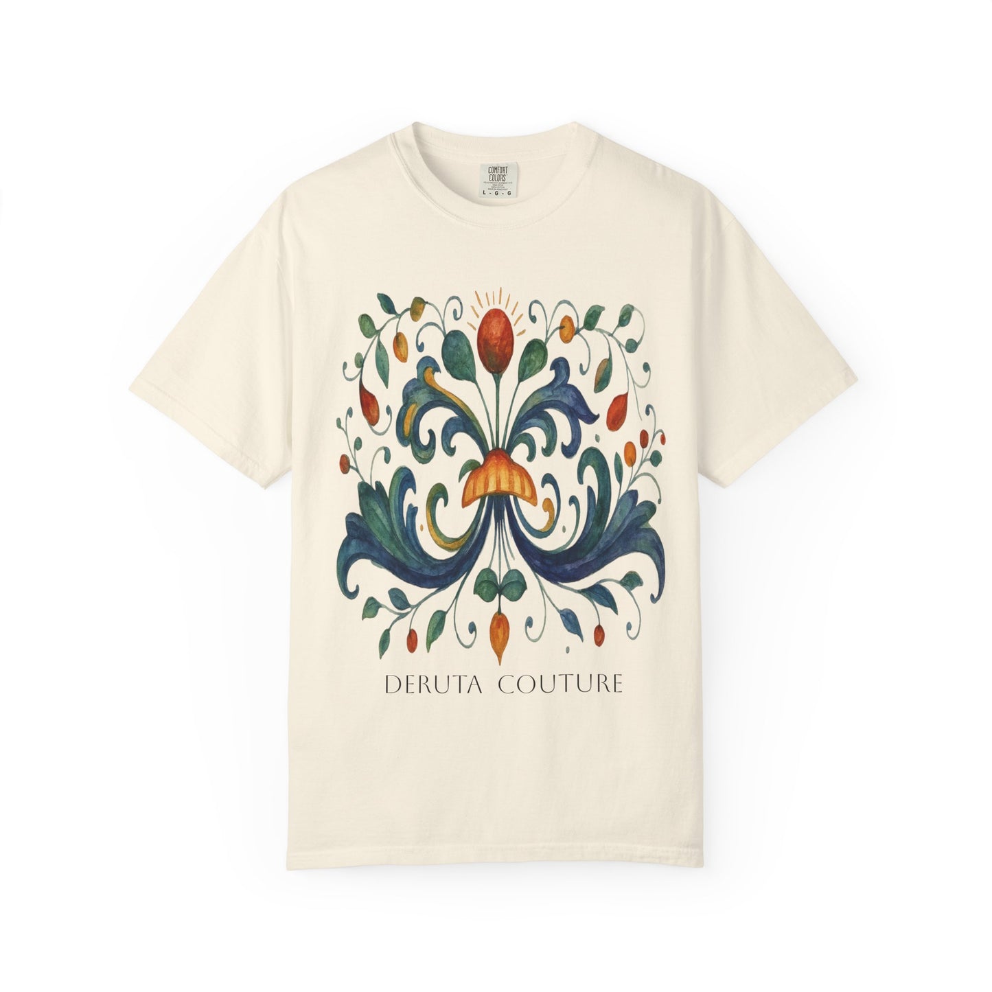 DERUTA COUTURE: Unisex Garment-Dyed T-shirt Ricco Italia Design