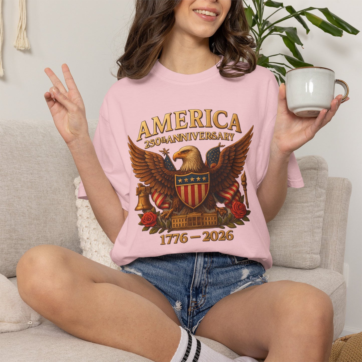 America 250th Anniversary Eagle T-Shirt — 1776–2026 Patriotic Tee