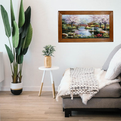 SUBLIMART: Picture frame reproduction of "SK-Japanese Garden" by Sung Kimh" on glass tiles