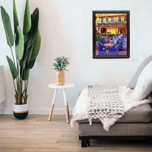 SUBLIMART: Picture Frame Reproduction of "Cafe' Van Gogh" on porcelain Tiles