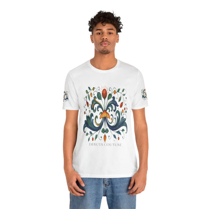 DERUTA COUTURE: Unisex Jersey Short Sleeve Tee Ricco Italia Design