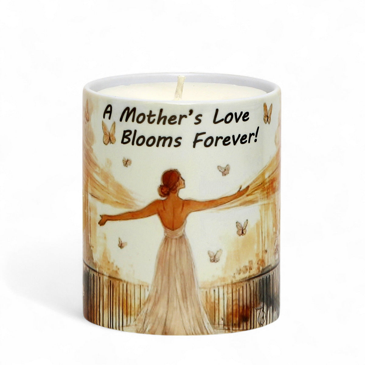 SUBLIMART: Mother's Day Candle "Mother's Love Blooms Forever!" by RC Designs