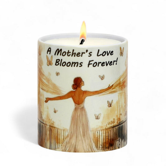 SUBLIMART: Mother's Day Candle "Mother's Love Blooms Forever!" by RC Designs