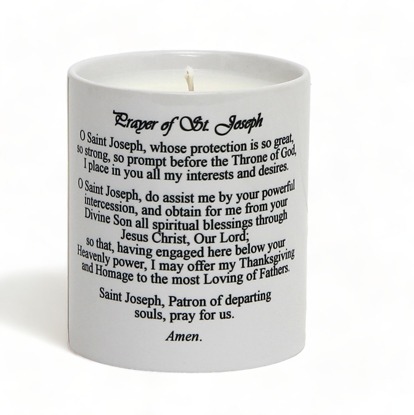 SUBLIMART: Prayer Candle - Porcelain Soy Wax Candle - The Ascension