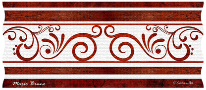 SUBLIMART: Ricco Italia Candle Maroon Design by Mario Bruno (Design 6393)