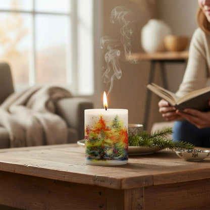 SUBLIMART: Christmas - Soy Wax Glass Candle – Christmas Trees Deluxe Design